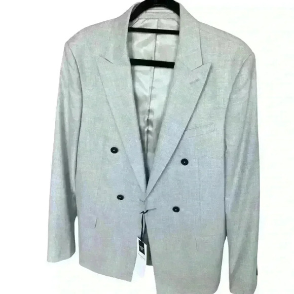 River Island London grey blazer size 38R/97R - Picture 2 of 6